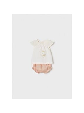 Size 4-6 months Mayoral White and Pink Baby Outfit